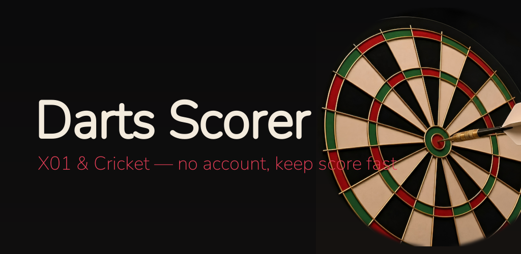 Darts Scorer mobil uygulama ekran görüntüsü