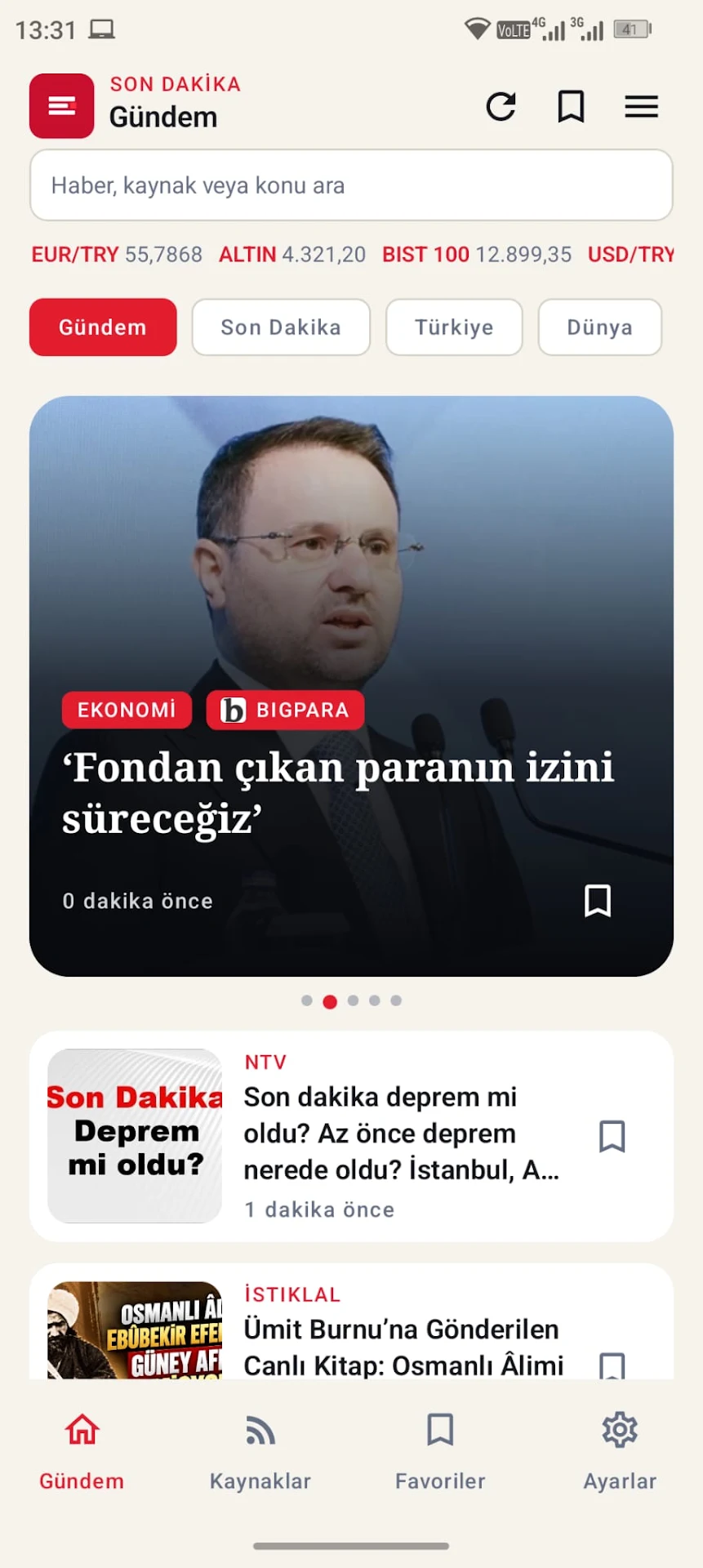 Son Dakika Gündemi ekran görüntüsü 1