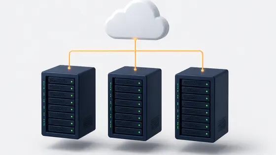 Bulut hosting sunucu altyapısı görseli