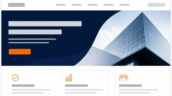 Kurumsal web tasarım arayüzü örneği