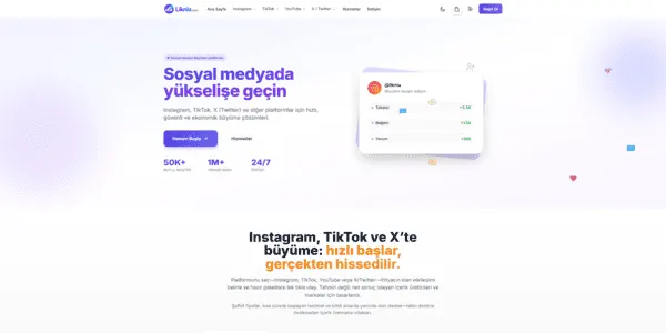 Liknia Sosyal Medya Destek Sitesi