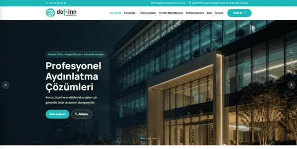 Def-İNN Kurumsal Web Sitesi