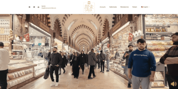 Mısır Çarşısı 1664 Yönetimince istenilen özelliklerde web sitesi tasarlandı...