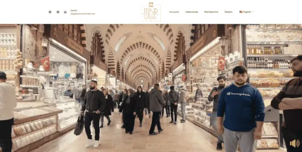 Mısır Çarşısı 1664 Yönetimince istenilen özelliklerde web sitesi tasarlandı...
